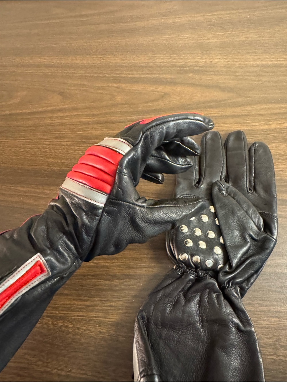Vintage Frank Thomas Made in England Leather Motorcycle Gloves Men’s L Bike - Picture 7 of 10